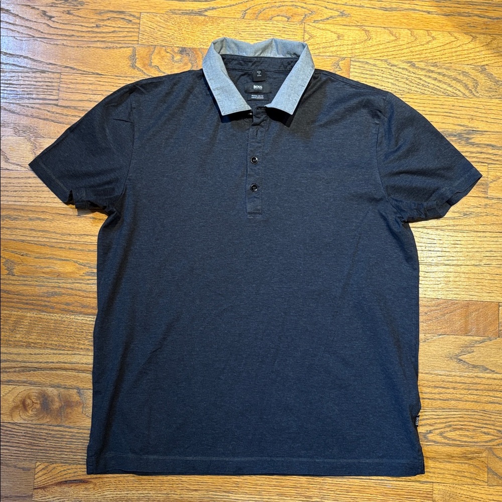 Hugo Boss 4 button Short Sleeve Pullover Shirt